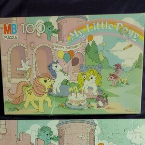 My Little Pony G1 Birthday Puzzle - vintage 80's
